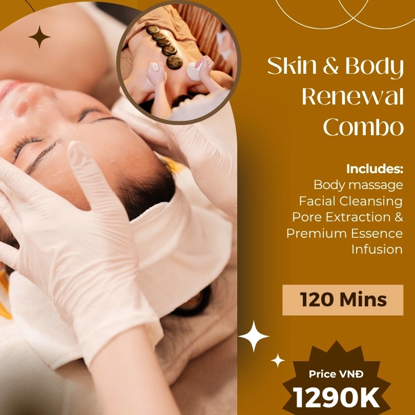Gói combo Facial & Body Massage 2 tiếng